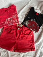 3 Sommerteile (2 T-Shirt+1 kurze Jeans; Gr. 116/122, s.Oliver) Saarland - Illingen Vorschau