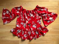 Damen Bluse Blumen in Rot Gr.38 Wuppertal - Cronenberg Vorschau