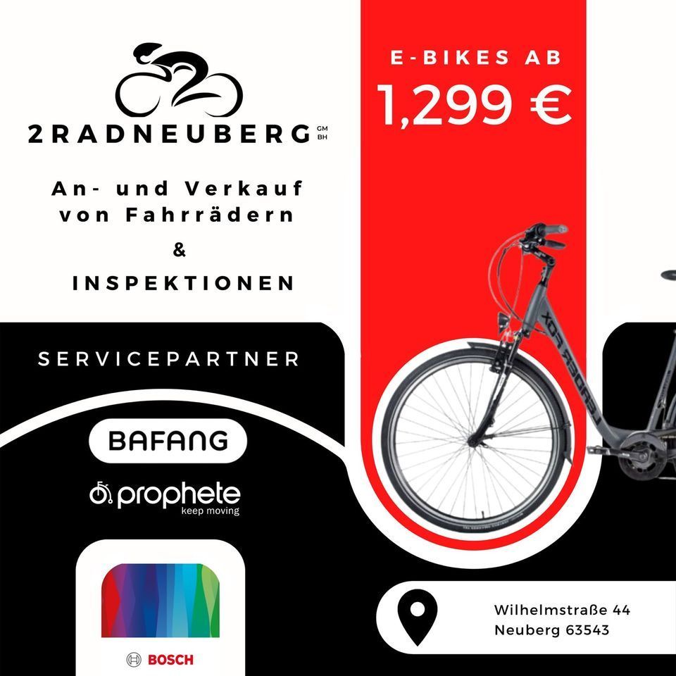 Leader Fox LATONA E-Bike 26" City Fahrrad 468Wh 45Nm Statt 1499€ in Neuberg