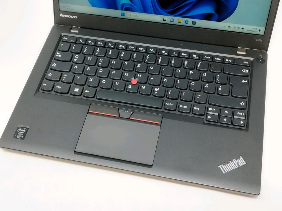 Lenovo ThinkPad T450s Notebook 14" FullHD i5-5300U 12GB 256SSD in Mönchengladbach