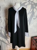 Kleid Bubikragen Gothic Gr.38 Schwarz Lichtgrau Kurz Bayern - Bodenkirchen Vorschau