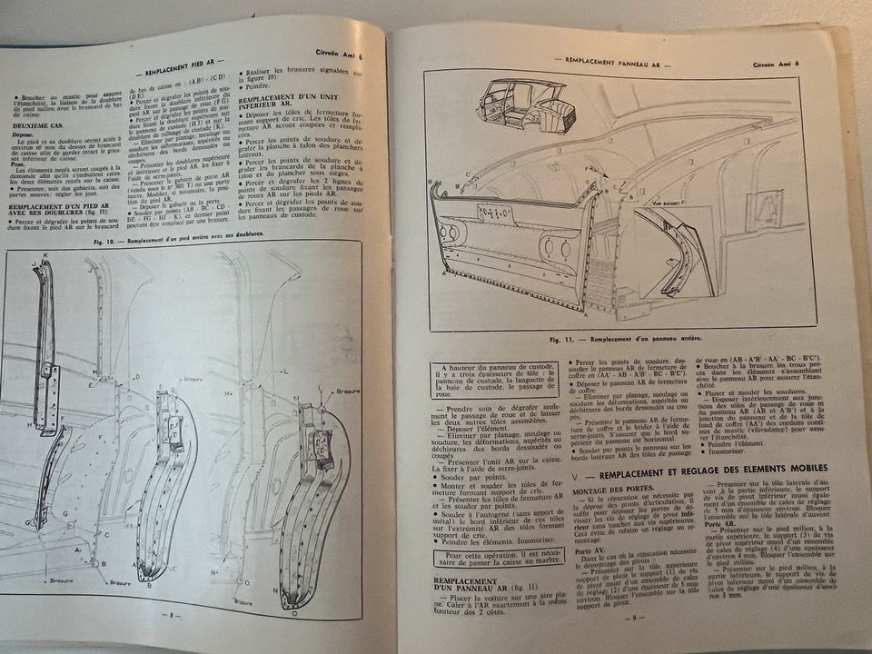 Karrosserie Rep Anltg Katalog Citroen ID - DS Ami 6 Französisch in Hirschhorn (Neckar)