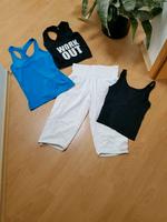 6teilig Fitnesshose Sportbekleidung Reebok weiß S/M Top schwarz Bayern - Pocking Vorschau