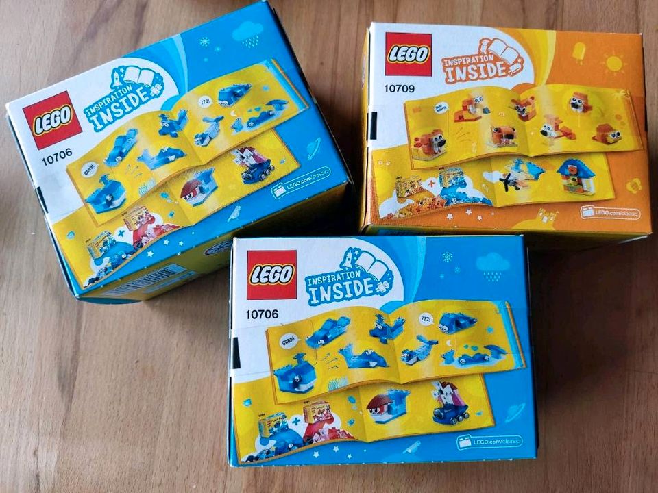 Neu lego Kreativ Box 10706 10707 10709 Blau Rot  Adventskalender in Düsseldorf