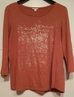 Esprit Pullover Sweatshirt altrosa Glanz Print 3/4lange Arme Gr L Bayern - Ellingen Vorschau