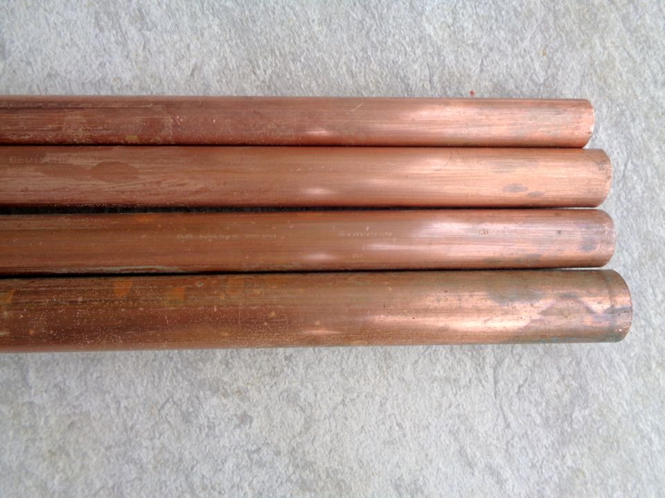 Kupferrohr in Stangen 5 m x 18 mm, 1,5 m x 23 mm, 1,12 m x 15 mm in Erftstadt