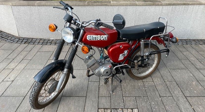 Simson S51 Moped in Floh-Seligenthal-Floh