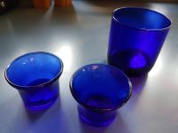 Teelichthalter in blau (Glas) Niedersachsen - Seelze Vorschau