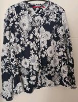 Bluse dunkelblau mit Blumen Baden-Württemberg - Baden-Baden Vorschau