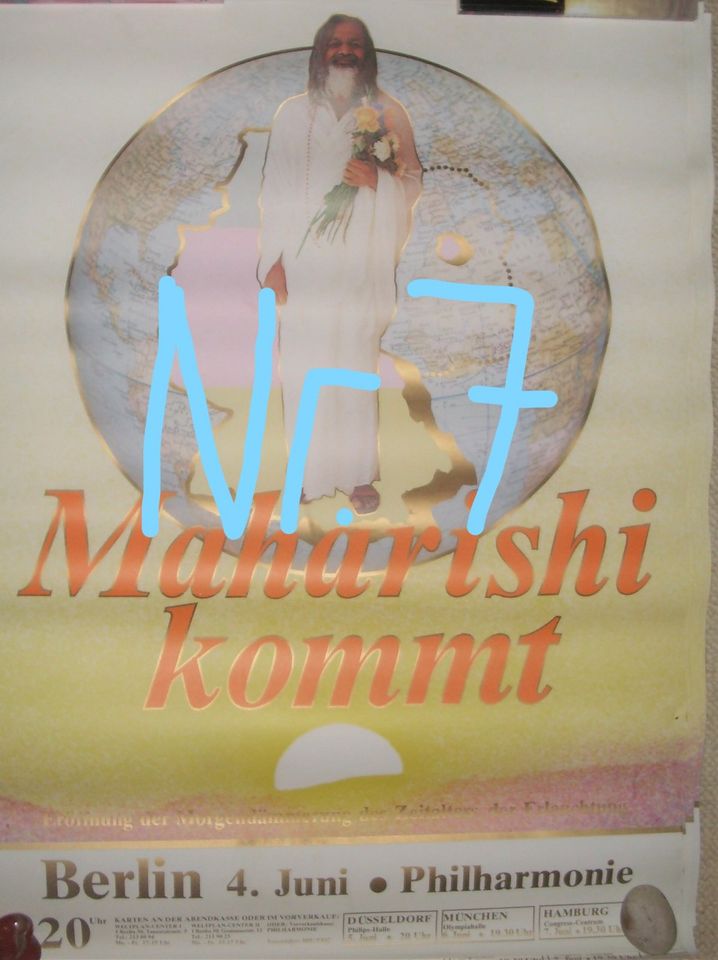 Maharishi Mahesh Yogi Poster Plakat TM Transzendentale Meditatio in Bleckede