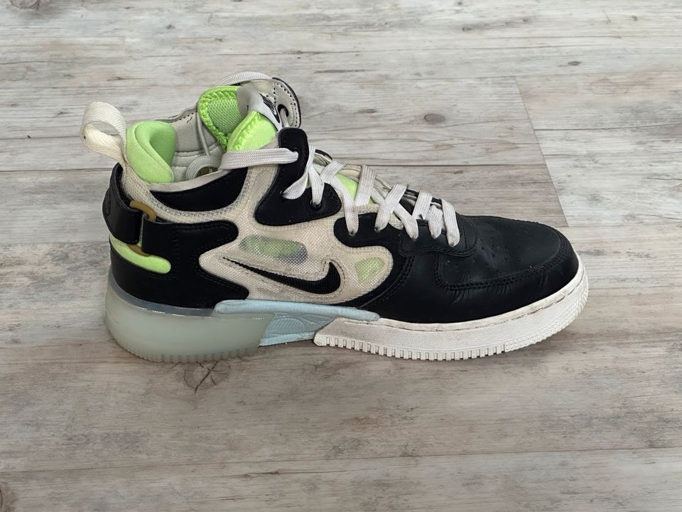 Nike Air Force 1 React Black Neon - Mid - 7.5 - 40.5 - 40 1/2 in Gronau (Westfalen)