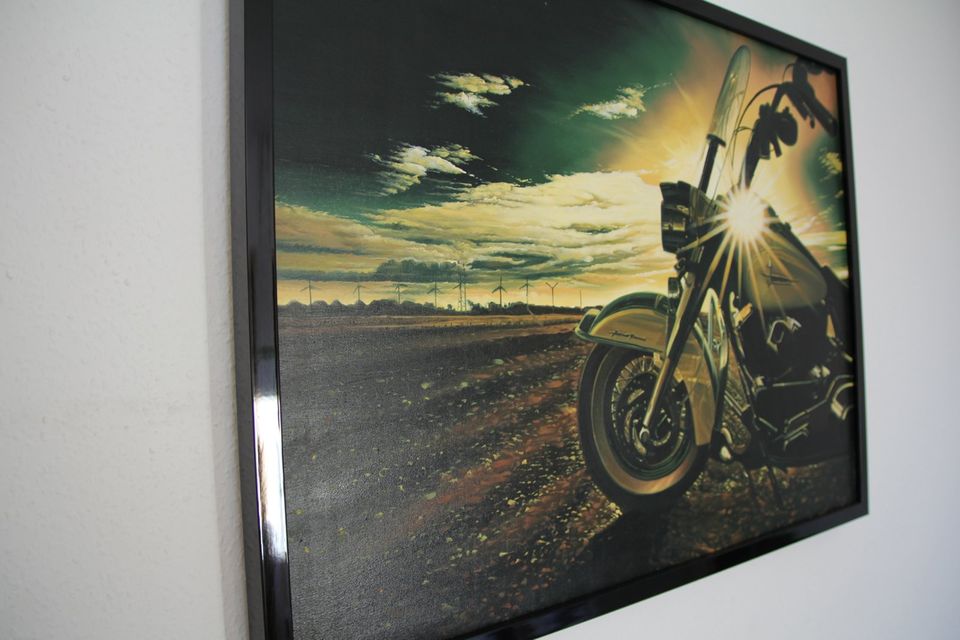 Harley Davidson Road King - Bild / Öl-Bild auf Leinwand in Bielefeld