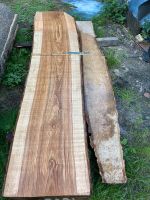 Esche Bohlen Holz Tischplatte unbesäumt Sachsen - Flöha  Vorschau