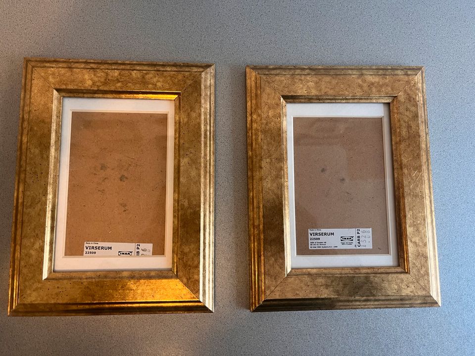 2 Bilderrahmen gold von Ikea Modell Virserum 9x13 in München - Maxvorstadt  | eBay Kleinanzeigen ist jetzt Kleinanzeigen