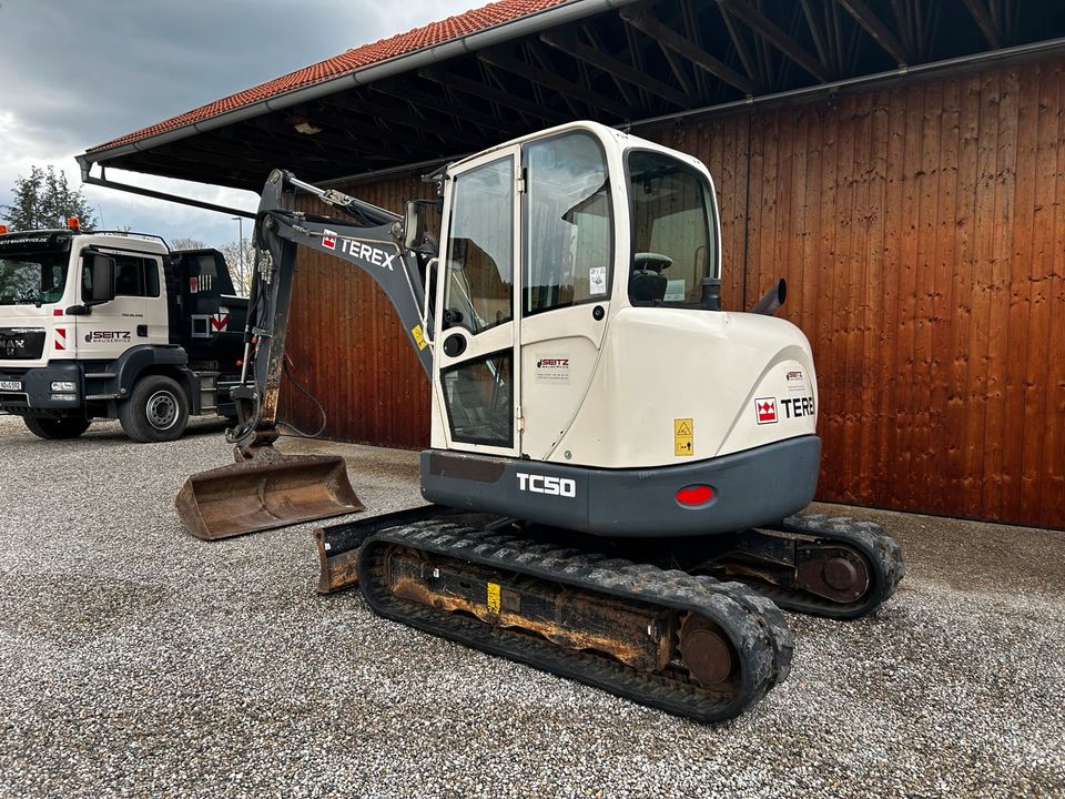 Terex TC50 5,0t Minibagger 2950Bh Kompaktbagger Wacker Kubota in Gachenbach