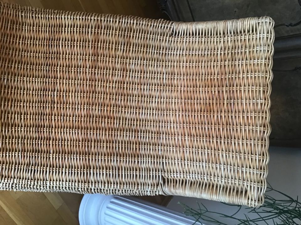 Ikea Rattanliege Karlskrona Liege Rattan Chaiselongue Korbliege in Wickede (Ruhr)