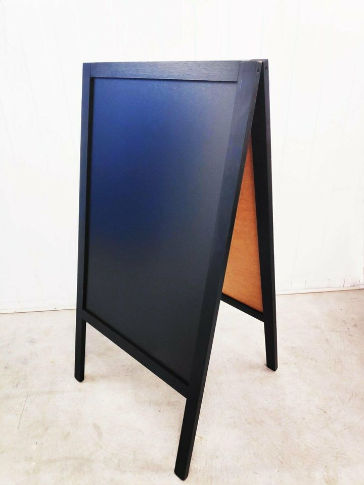 Kundenstopper Kreidetafel Werbetafel Holz 118x60 cm SCHWARZ in Berlin