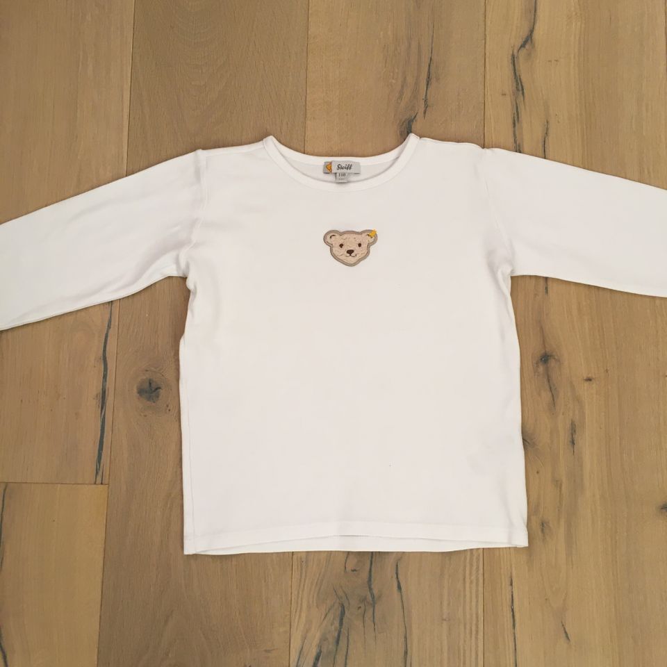 Hübsches Longsleeve / Shirt, Steiff, weiß, 116 in Hamburg