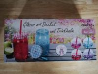 Gläser mit Deckel und Trinkhalmen Baden-Württemberg - Gomaringen Vorschau
