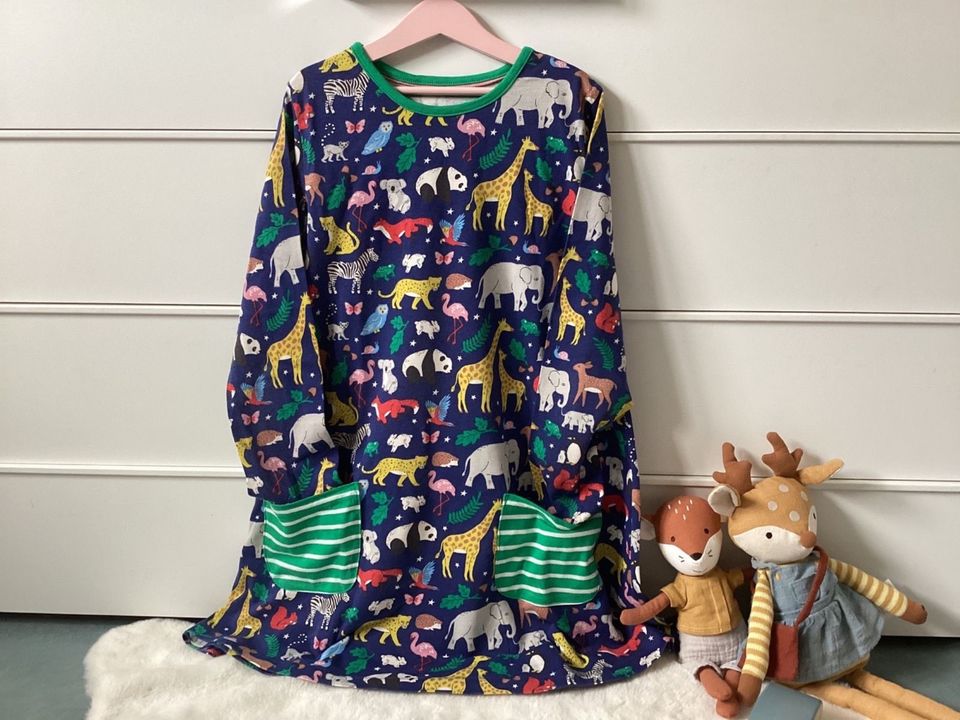 Mini Boden ❤️ Tunika Kleid ❤️ Wildtiere Safari Waldtiere top in Waldkirch