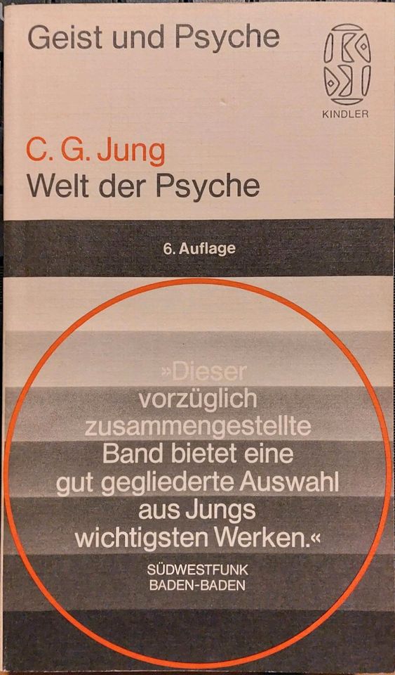 C.G. Jung. WELT DER PSYCHE. Kindler 1981. Psychologie. Geist in Wiehl