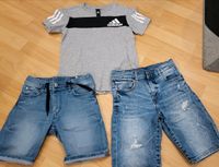 Kurze hose kurze shorts + adidas Shirt gr.134 Berlin - Reinickendorf Vorschau