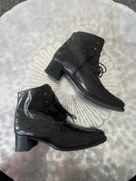 Marco Polo Schnürstiefelette / schwarz Leder / 42 8 / 1x getragen Niedersachsen - Nordhorn Vorschau