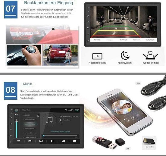 Gabitech 2 DIN Android 13 Autoradio GPS Navi USB FM CARPLA "NEU" in Essen