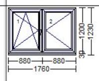 Schüco Kunststoff-Fenster 1760 mm X 1200 mm [F.103] Sachsen - Glauchau Vorschau