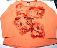 Cecil Langarmshirt / dünner Pullover - apricot gemustert - Gr. XL Hessen - Biebesheim Vorschau