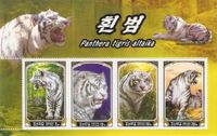 Nordkorea Block 624** Weiße sibirische Tiger - Raubkatzen - Tiere Nordrhein-Westfalen - Kamen Vorschau