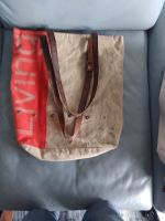 Einkaufstasche Leinen/Leder mit Innenfütterung und Innentaschen Düsseldorf - Bilk Vorschau