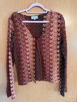 Strickjacke in warmen Erd- orange-, rot-Tönen Bayern - Bad Abbach Vorschau
