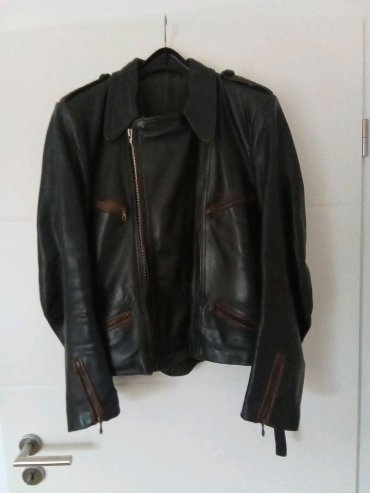 Originale alte Lederjacke, Motorradjacke in Ransbach-Baumbach