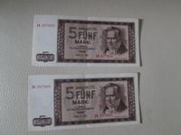 2 alte DDR 5 Mark Scheine 1964 DDR Banknote Berlin - Hohenschönhausen Vorschau
