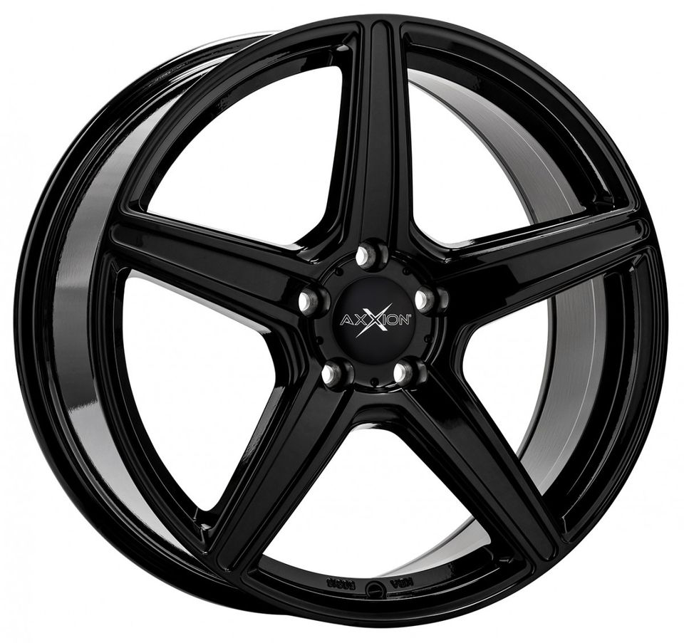 Axxion AX7 19 Zoll Sommerräder für Mercedes Benz E CL GLA S Klasse W213 S213 A238 C215 C216 CL500 X156 W156 W220 Coupe Felgen Reifen Räder schwarz Performance Sommerreifen ABE AMG CDI Kompletträder in Neckarsulm