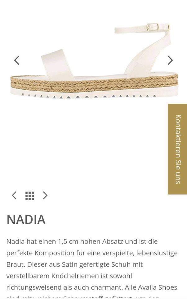 Brautschuhe / Hochzeitsschuh / Riemchenschuhe Avalia 'Nadia' in Neuenhagen