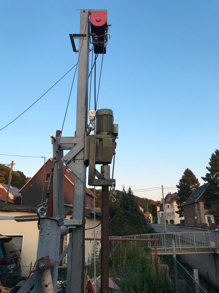 Brunnenbohrgerät, Bohrgerät, mobiles Bohrgerät in Mülsen