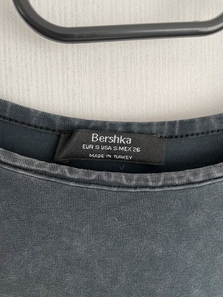 Bershka T-Shirt Kleid | blau-grau | Gr. 36/S in Vechta