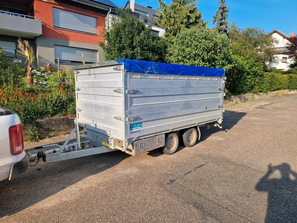 Twintrailer TT 35-35 3,5t Kipper Maschinentranporter in Weingarten (Baden)