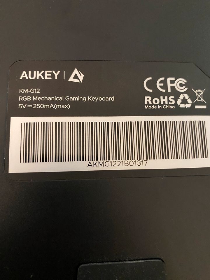 Aukey KM-G12 RGB Mechanical Gaming Keyboard in Hamburg
