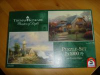 Puzzle Thomas Kinkade "A light in the storm/Lilac cottage" Niedersachsen - Bruchhausen-Vilsen Vorschau