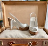 Gucci, Wedges, Plateau Slingback, Peeptoe, weiß, Gr 38 Nordrhein-Westfalen - Moers Vorschau