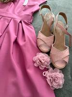 Tom Tailor, Schuhe Gr. 41, Sandale mit Keilabsatz aus Bast Hannover - Vahrenwald-List Vorschau
