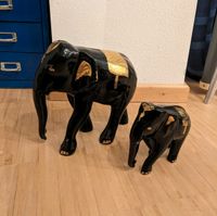 Zwei Holzelefanten Lack Deko München - Moosach Vorschau