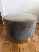 Hocker/Pouf Samt hellgrau Westwing Berlin - Tempelhof Vorschau