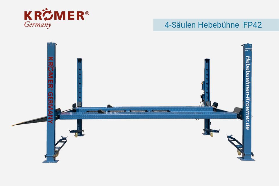 KFZ 4-Säulen Hebebühne 3.6t Parkhebebühne Krömer Germany ® FP42 in Cottbus
