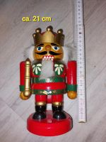 Nussknacker 21cm Nutcracker Holz Figur Dekoratives Ornament König Sachsen-Anhalt - Salzwedel Vorschau