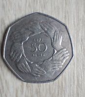 alte Münze 50 Pence 1973 Elisabeth II Großbritannien Nordrhein-Westfalen - Bergheim Vorschau