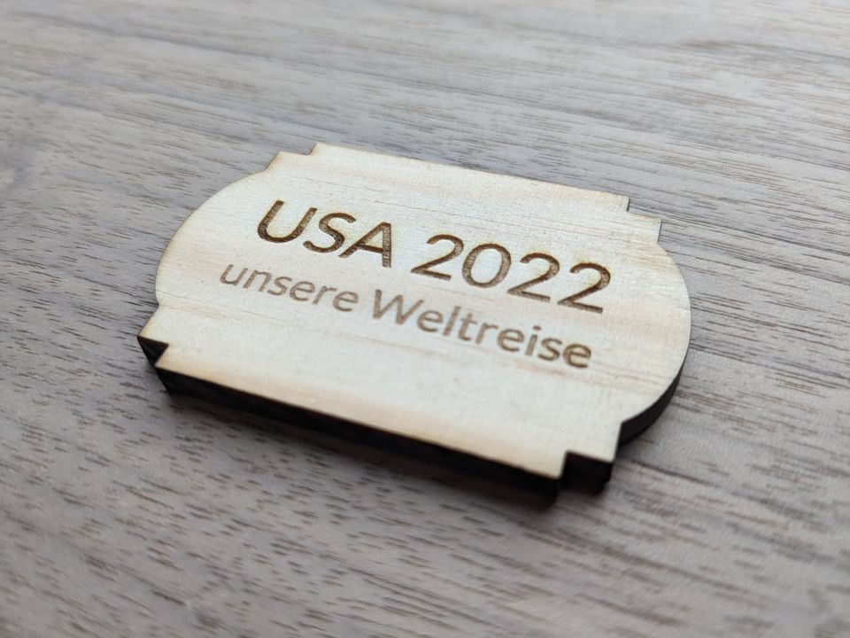 Holzschilder Lasergravur personalisiert Namenskarte Geschenk in Detmold